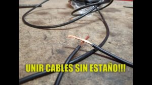 como se pueden pegar cables sin usar estano